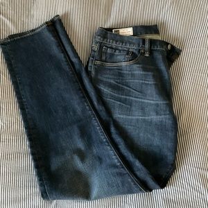 Mens Gap Blue Jeans Athletic Taper 33 x 34